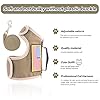 Tactical Cat Harness and Leash for Walking Escape Proof, Adjustable Cat Walking Jackets, Padded Stylish Cat Vest, Khaki, Large #2