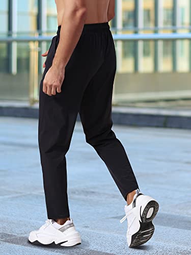 Calças de moletom leves masculinas com bolsos para corrida de treino espova joggers CAIJI