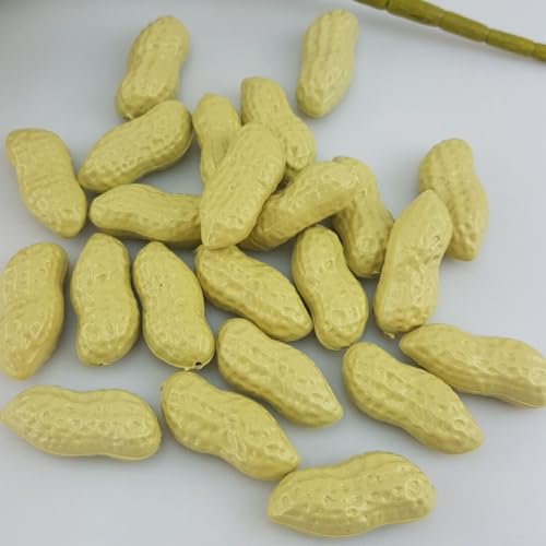 Gdfnmogo Juego de verduras artificiales, 20 piezas de chile rojo falso, patata, zanahoria y más para cocina, hogar y decoración de fiestas, ayuda de enseñanza preescolar (cacahuete)