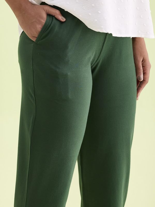 Image of GO COLORS Soft Cotton Stretch Kurti Pants Full Length for Women| Breathable, Mid Rise