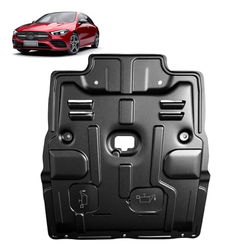 Frencstr Front Engine Splash Shield Fit for Mercedes Benz CLA 2014-2019 CLA250 W117 Engine Case Guards Suitable for 2015-2020 GLA250 Under Engine Cover Mud Flaps Directly Replace Original