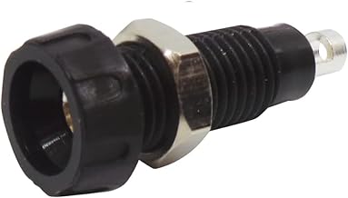 Douille de prise de panneau isolée pour fiches banane 2mm - Noir