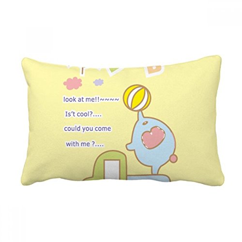 Cadeau de naissance coussin bébé éléphant multicolore