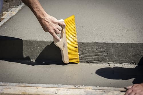 12 Gelbe Poly Finish -Bürste -Medium