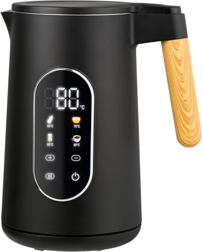 Digitaler Wasserkocher, 1,7L, 2200W, 40-100°C Temperatureinstellung, Individuell variierbare Temperaturstufen