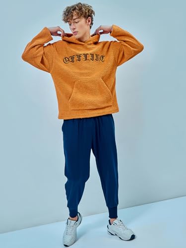 Image of Bewakoof Men's Fluff Oversized Fit Hoodies | Hoodie for Men Winter Wear