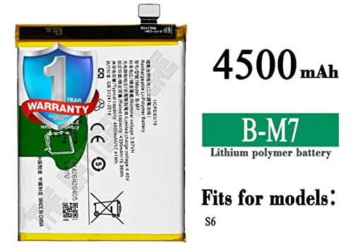 Image of THE BATTERY STORE Orignal B-M7 Battery for Vivo S6 5G V1962A / V1962 Battery with 1 Year Warranty and high Battery Backup. Carefully Check Your Model and Purchase (for B-M7)