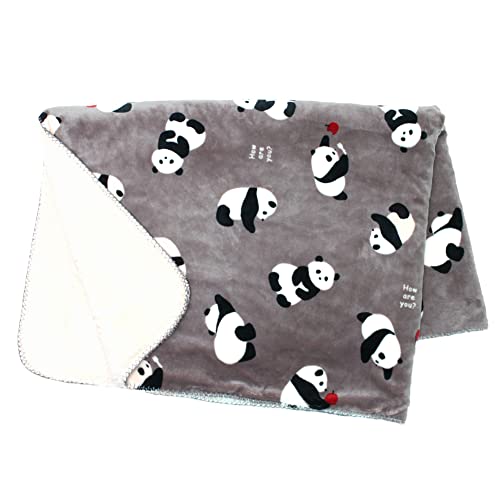 センバドー スワンネルマルチブランケット パンダ/GY シングル