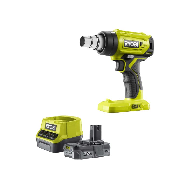 Pack RYOBI Pistolet à air chaud 18V R18HG-0-1 batterie 2.0Ah - 1 chargeur rapide RC18120-120