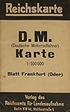  Reichskarte. D. M. Karte (Deutsche Motorradfahrer Karte) Blatt Frankfurt (Oder)
