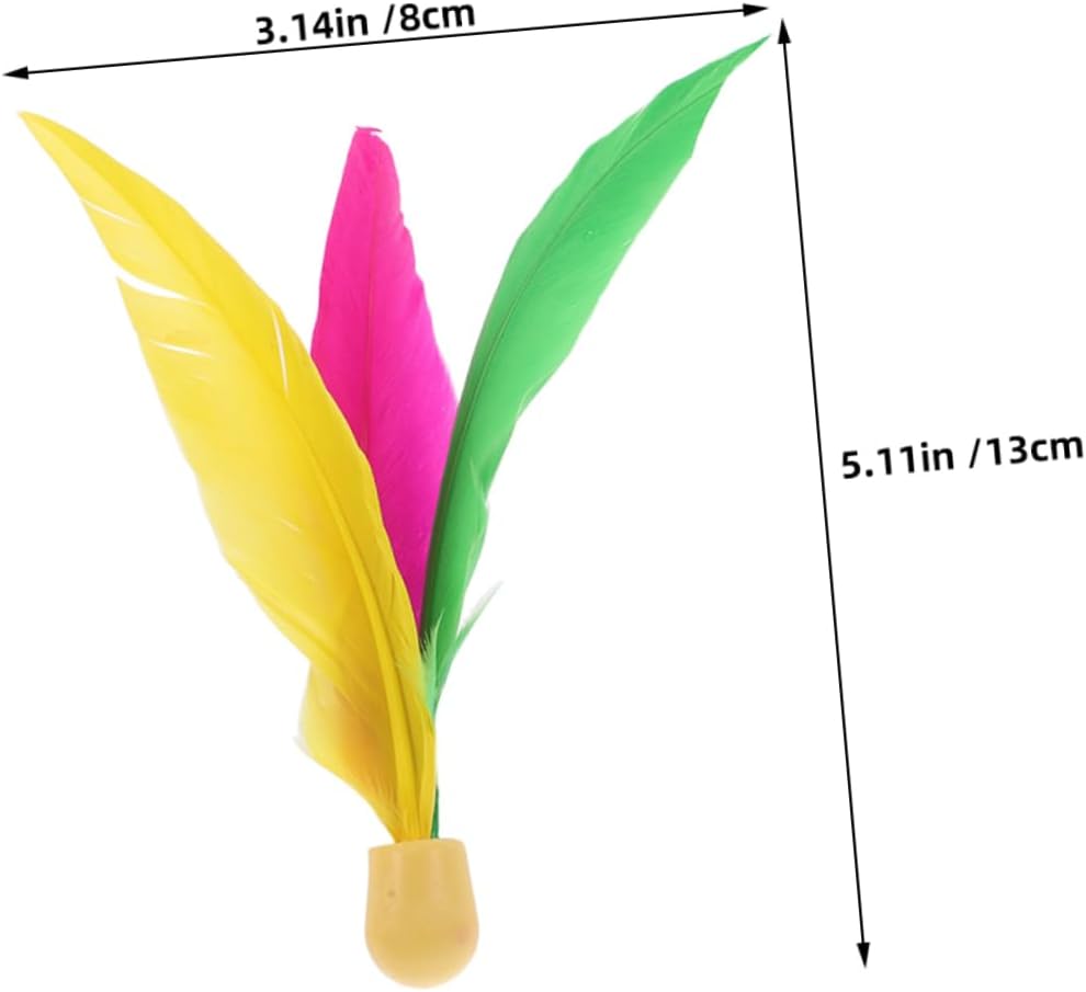 TOYANDONA 12pcs Badminton High Elastic Racket Balls Paddle Game Birdies Sport Birdies Chinese Jianzi Shuttlecock Shuttlecocks Paddle Rackets Shuttle Sport Shuttlecock