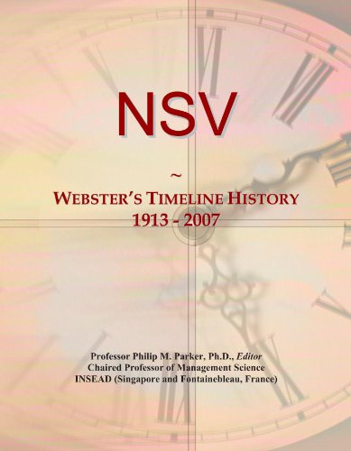 NSV: Webster's Timeline History, 1913 - 2007