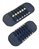 TAMINSTY 2 Pack 12 Rounds Ammo Loop Belt Slide Cartridge Holder Shotgun Shell Holder Bullets Rifle Pistol Ammunition Carrier for 308Win .300Win Mag .338 30-06 45-70 .44 .45 .460 7.62x54 .410