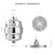 VANCOCO Filtered Shower Head, 15 Stage High Pressure Shower Filter Heads for Hard Water, 360° Rotatable, Chrome