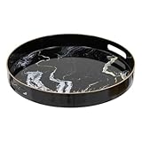 Plateau rond Milano effet marbre D32,8cm