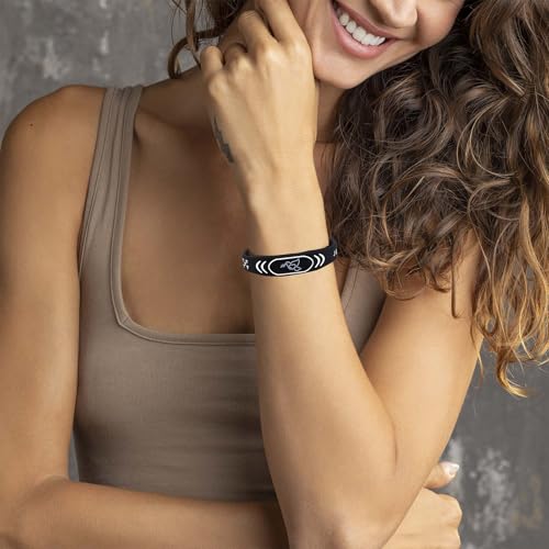 2 Pack Bible Verse Bracelets,with NFC Scan‌ Daily Scripture Bracelets Christian Gospel Scripture Bracelet Faith and Style Combined Inspirational Religious Gifts for Men and Women (JESUS IS KING-Black)3