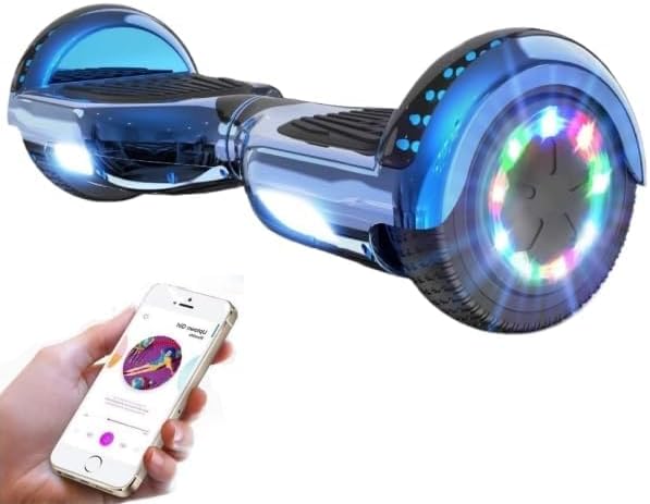 GeekMe Hoverboards for kids 6.5 Inch, Quality hoverboards with Bluetooth Speaker,Beautiful LED Lights,Gift for kids and teenager