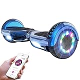 chic robot smart s1 ✓nouvelle conception - Doté de lumières RDV et LED vibrantes attrayantes sur le moteur et la coque de la trottinette à équilibrage automatique. C’est super cool quand on le conduit le soir. Haut-parleur Bluetooth de marque avec un son puissant et de qualité prenant en charge tous les appareils de musique compatibles Bluetooth