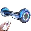 GeekMe Hoverboards Hoverboards for Kids 6.5 Inch with Bluetooth Speaker Beautiful LED Lights Gift for Kids and Teens