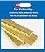 Brass Flat Bar Stock 2mm Thickness, 5/6/8/10mm Width x 500mm Length for Knife Making, Craft, Electrical & Industrial Applications(2 * 10 * 500mm)