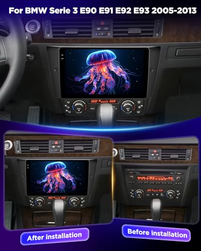 Autoradio BMW Serie 3 E90 E91 E92 E93 Android Auto Carplay sans Fil GPS WiFi Canbus - 2