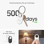 Samsung Galaxy SmartTag2, Bluetooth Tracker, Smart Tag GPS Locator Tracking Device, Item Finder for Keys, Wallet, Luggage, Pets, Use w/ Phones and Tablets Android 11 or Later, 2023, 1 Pack, Black - Image 2