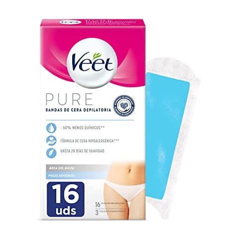 Veet Pure Bandas de Cera Fría Depilatoria para Depilación Bikini Cover