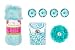 Locker Lookz Rug, Magnetic Storage Flower Bin and Flower Set 2016 Limited Edition (Bundle of 4) (Aqua Blue Poppy)