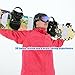 KOOTAU Snowboard Stomp Pad Set, Clear Self Adhesive Snowboard Stomp Pad Snowboard Grip Mat for Snowboard