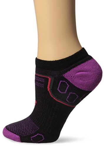 New Balance Unisex 1 Pack Technical Elite Nbx Merino Wool No Show Socks,Medium,Black/Purple