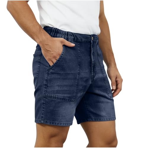 Jean court à jambe large homme pantalon baggy streetwear hip hop été