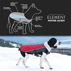 EzyDog Element Best Dog Jacket - Premium Wind and Waterproof Reflective Dog Coat for Safety and Protection - Provides Leash Access to Harness or Collar (Scarlett, Small) EzyDog Element Best Dog Jacket – Premium Wind and Waterproof Reflective Dog Coat for Safety and Protection – Provides Leash Access to Harness or Collar (Scarlett, Small)