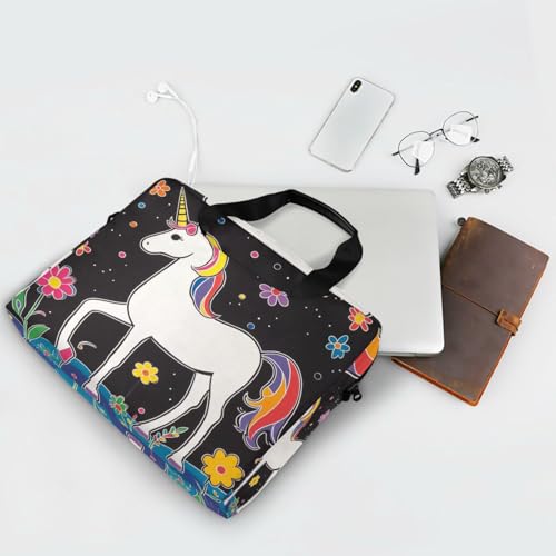 Funda para laptop portátil 15.6 pulgadas con asa y correa miniatura 7