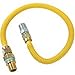 Brasscraft Gas Connector Coated Stainless Steel 18 " 1/2 " Mip X 1/2 " Mip Use With Dryer/Stove Bg