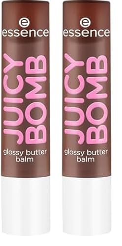Essence - Baume à Lèvres Juicy Bomb Glossy Butter Balm - 05 Choco-lot To Handle (Lot de 2)