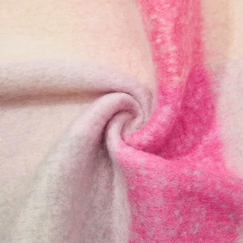 American Trends Womens Chunky Blanket Oversized Long Big Plaid Warm Wrap Scarf3