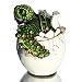 Waltz&F Collectible Turtle Figurines Hatching Baby Turtle from an Egg Metal Jewelry Box Hatching Egg Trinket Box