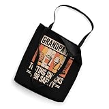 Vintage Grandpa Tax Testing Snacks For Safety Fast Food Tote Bag