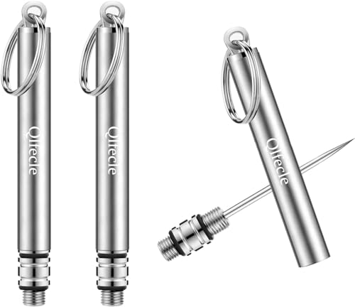 portable mini titanium toothpicks holder 2 pieces stainless steel metal toothpicks reusable toothpick for home outdoor