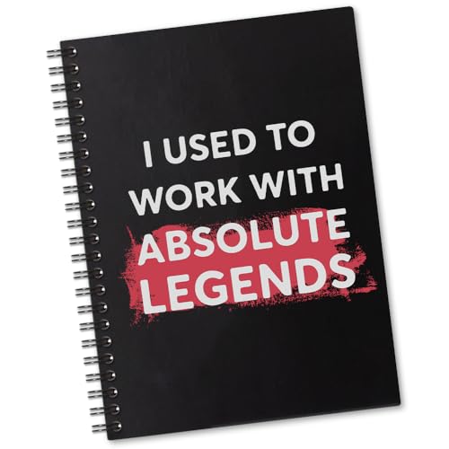 Cadeau d'adieu collègue original, carnet à spirale amusant pour le travail