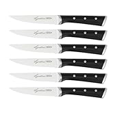 Lagostina Iceforce, Set Coltelli da Bistecca, 6 Coltelli in Accaio Inox con Lama Raffreddata, Confezione con 6 Coltelli da Bistecca 11cm, Resistenti alla Corrosione