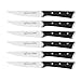 Migliori coltelli per carne Lagostina Iceforce, Set Coltelli da Bistecca, 6 Coltelli in Accaio Inox con Lama Raffreddata, Confezione con 6 Coltelli da Bistecca 11cm, Resistenti alla Corrosione