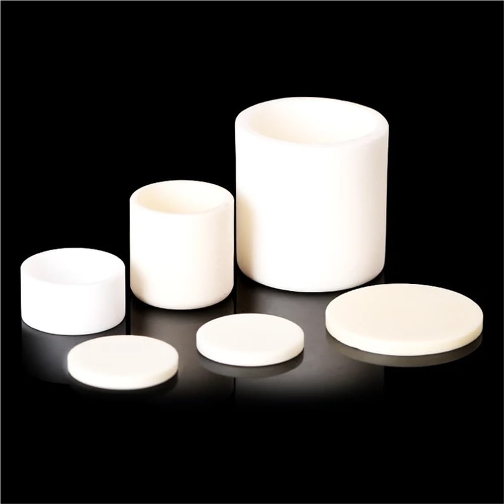 1 crogiolo cilindrico in allumina con coperchio - Crogiolo for analisi di laboratorio da 0,7-85 ml for fonderia e stampaggio(50x60mmx85)