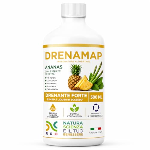 Drenamap Integratore Drenante Liquido 500 ml – Ritenzione Idrica e