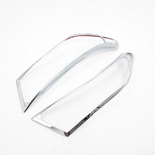 Kadore Auto Front Head Light Lamp Frame Cover Trim for Toyota Highlander 2012 2013 Hatchback 5Doors ABS Chrome 2PCS/Set