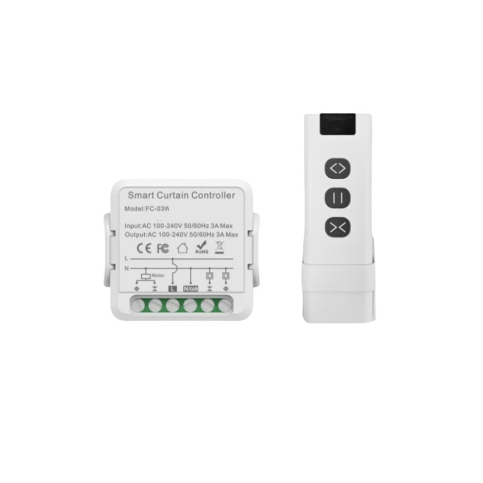 Módulo de conmutación de cortinas for la temporización del motor eléctrico de persianas enrollables(Wi without RF433)