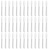 Funnydin 36 Pieces Dinner Knives Set, 8.1 Inches Table Knives Set, Durable Butter Knife, Food Grade Stainless Steel Dinner Knife, Cost-effective Silverware - Mirror Polished, Dishwasher Safe