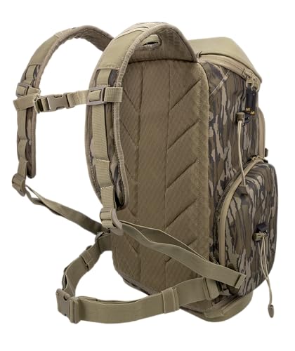 Image of Muddy Pro Treestand Pack - Mossy Oak Bottomland Hunting Backpack with EVA Molded Main Compartment, Bow /Gun Carry Boot, Quiver Points & Air-Cooled Shoulder Straps
