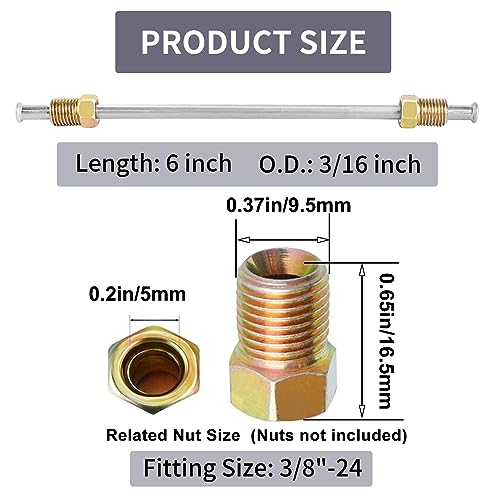 image for MuHize Rust-Proof Brake Line Kit - 6