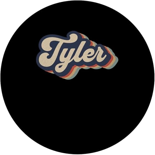 Miniatura 3 de Mens Retro Vintage Tyler Name Personalized PopSockets Standard PopGrip